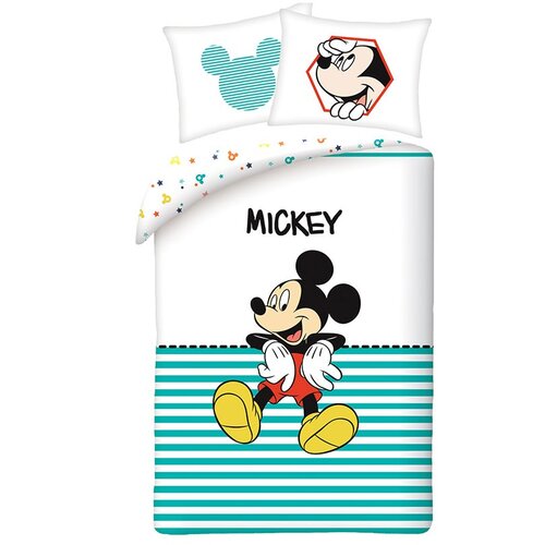Mickey Mouse Disney Stripe posteljnina 140x200 Cene
