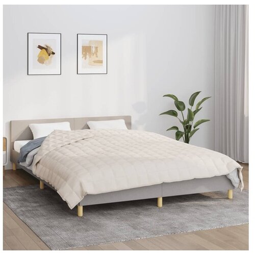  Obtežena odeja svetlo krem 200x230 cm 9 kg blago Cene