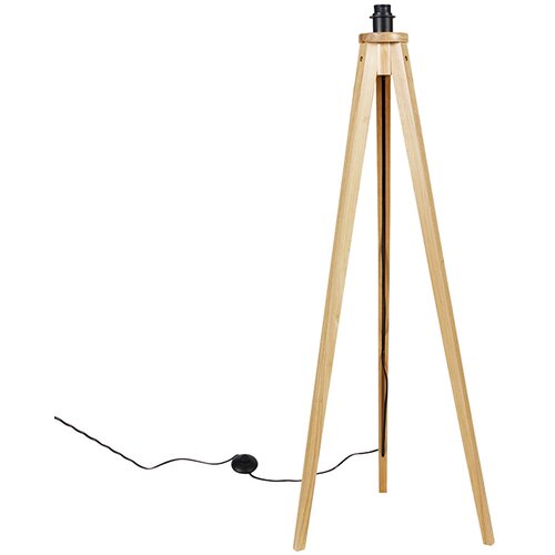 QAZQA Stojalo za talno svetilko naravna - Tripod Classic Cene