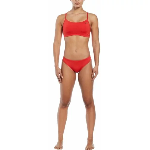 Nike ESSENTIALS SPORTS BIKINI Ženski dvodijelni kupaći kostim, crvena, veličina