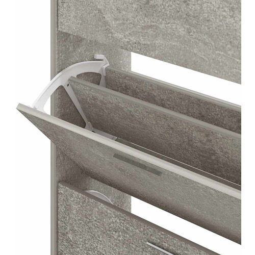  za cipele boja betona 63x24x147 cm konstruirano drvo Slike