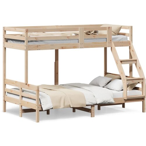 vidaXL Krevet na kat 80x200/120x200 cm od masivne borovine Cene