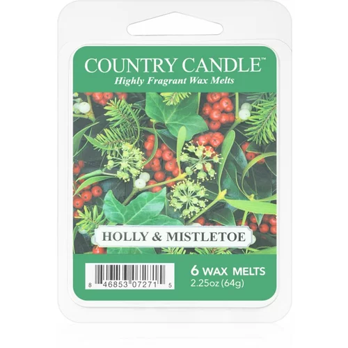 Country Candle Holly & Mistletoe vosak za aroma lampu 64 g
