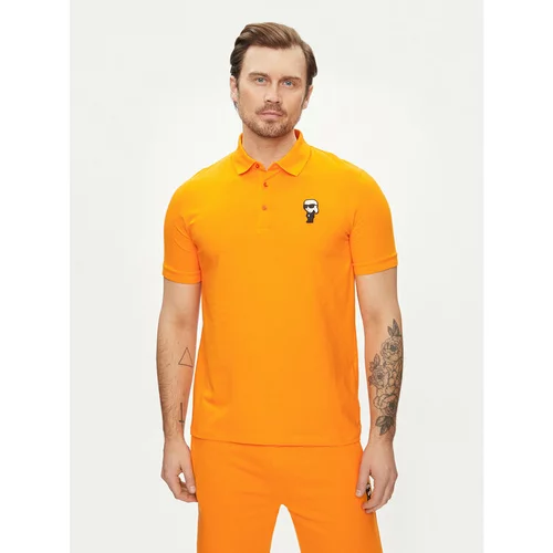 Karl Lagerfeld Polo majica 745022 542221 Oranžna Regular Fit