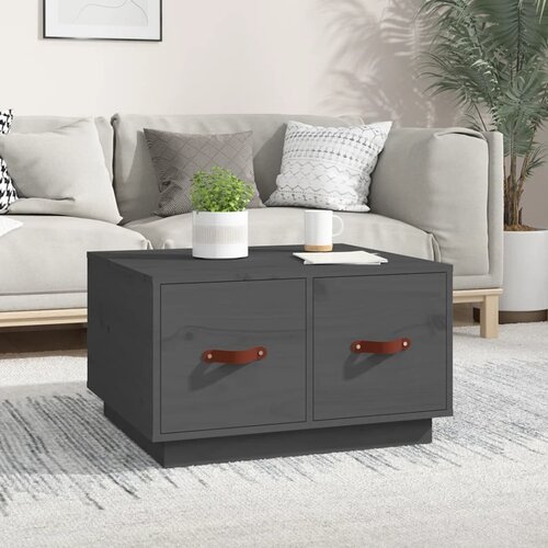 The Living Store Stolić za kavu sivi 60 x 53 x 35 cm od masivne borovine Cijene