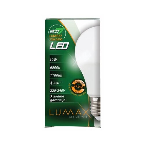 Lumax SIJALICA LED ECO LUME27 12W 6500K 1100LM Cene