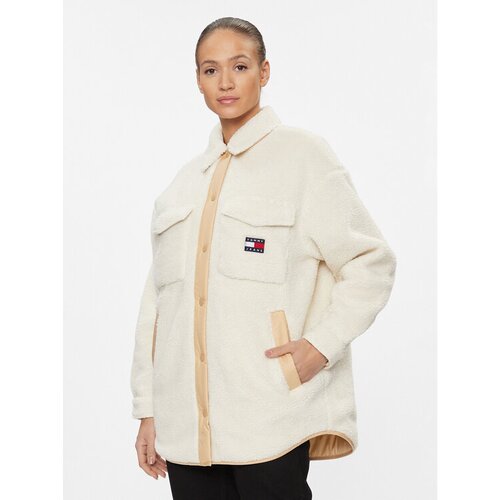 Tommy Jeans Prehodna jakna DW0DW15950 Bež Relaxed Fit Slike