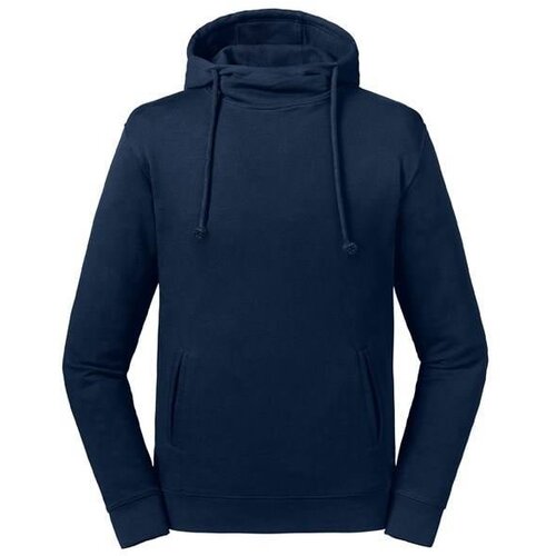 RUSSELL Granatowa bluza unisex Pure Organic High Collar Hooded Sweat Cene