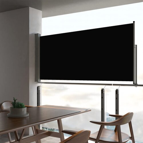 vidaXL Zložljiva stranska tenda za teraso 60x300 cm črna Cene