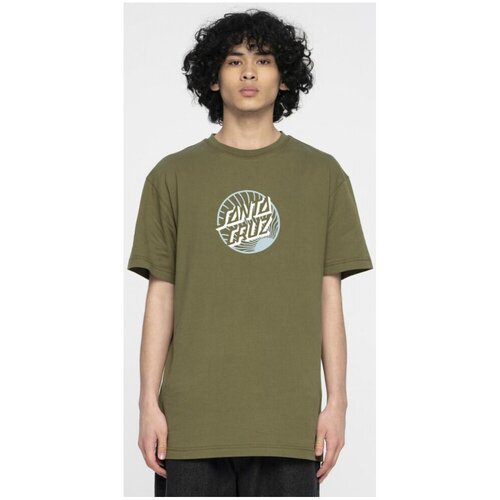 Santa Cruz Majice & Polo majice Retreat dot front t-shirt Zelena Cene