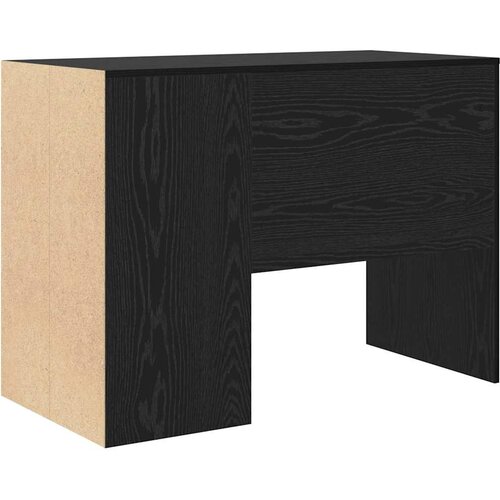  Stol s policom Crni hrast 102 x 50 x 75 cm Konstruirano drvo Slike