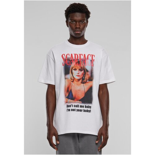MT Upscale Men&amp;#039;s T-shirt Scarface Don&amp;#039;t call me baby Heavy Oversize - white Slike