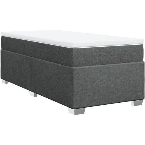 Maison Chic Box spring postelja - Vzmetna postelja z vzmetnico temno siva 80x200 cm blago SL16510, (21895259) Cene