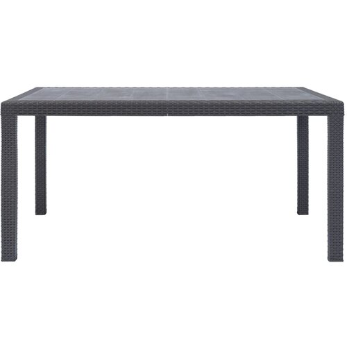  Vrtni stol smeđi 150 x 90 x 72 cm plastika s izgledom ratana Slike