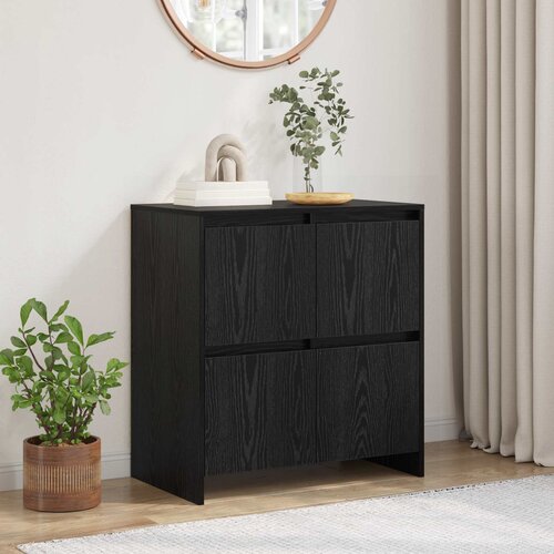  Kreveta Crni hrast 70 x 41 x 75 cm Konstruirano drvo Cene