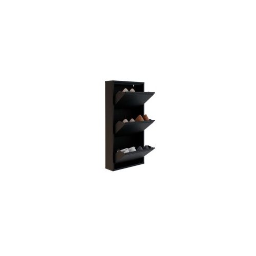 Hanah home ormar za cipele 3 piece metal black Slike