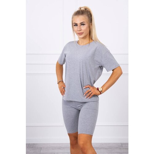 Kesi Set of top+leggings gray Slike