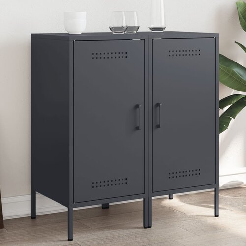 vidaXL Komoda 2 kosa antracit 36x39x79 cm hladno valjano jeklo Cene