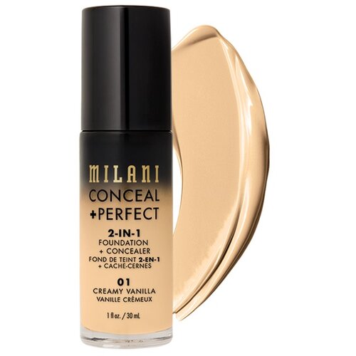 Milani conceal + perfect 2-in-1 puder za lice 01 creamy vanilla Slike