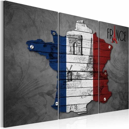  Slika - Symbols of France - triptych 60x40