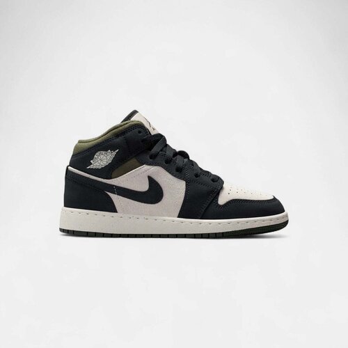 Nike Visoke superge jordan-1-mid-off-noir-medium-olive-gs Črna Cene