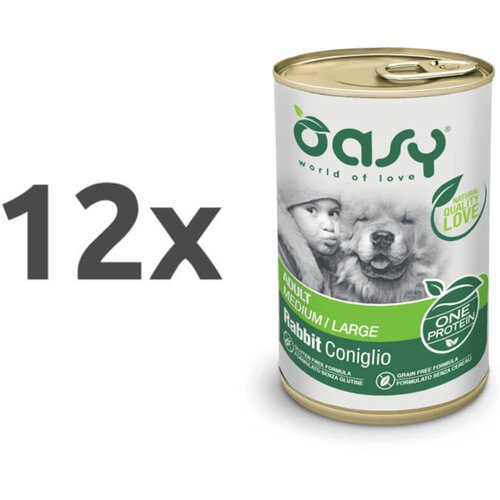 Oasy One Protein Adult pat&eacute; - zajec 12 x 400 g Cene