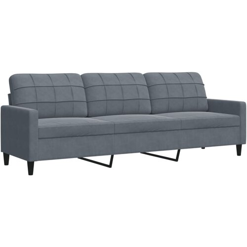 Maison Chic kavč - Sofa - Kanape trosed temno siv 210 cm žamet, (21727433) Cene