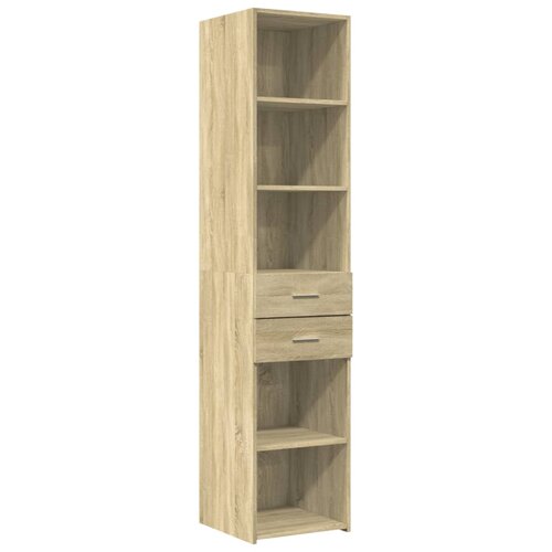Maison Chic Visoka omara - Komoda - Predalnik sonoma hrast 40x42,5x185 cm inženirski les, (21720843) Cene