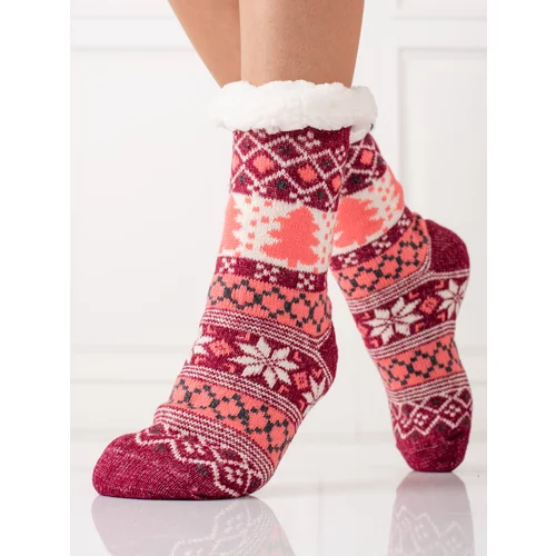 SHELOVET women's winter socks with sheepskin coat