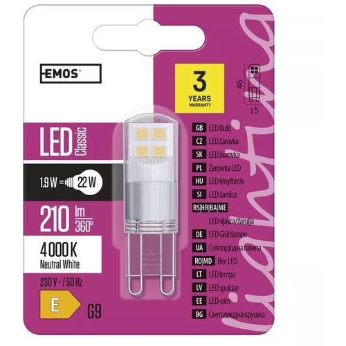  led sijalica classic jc 1,9W G9 nw emos ZQ9527 Cene