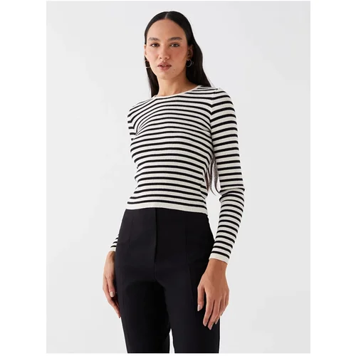 LC Waikiki LCW Vision Women's Crew Neck Striped Long Sleeve Knitwear Sweater