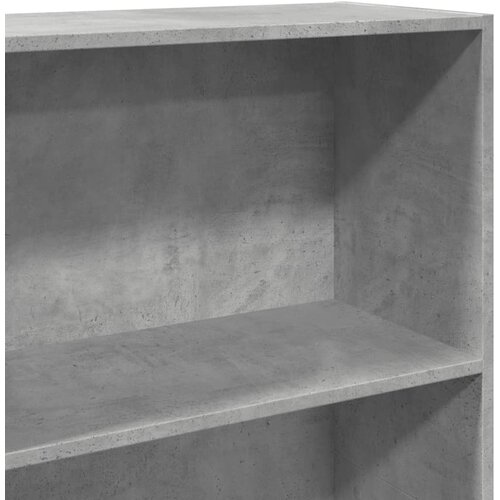  Regal za knjige boja betona 60x30x189 cm konstruirano drvo Slike