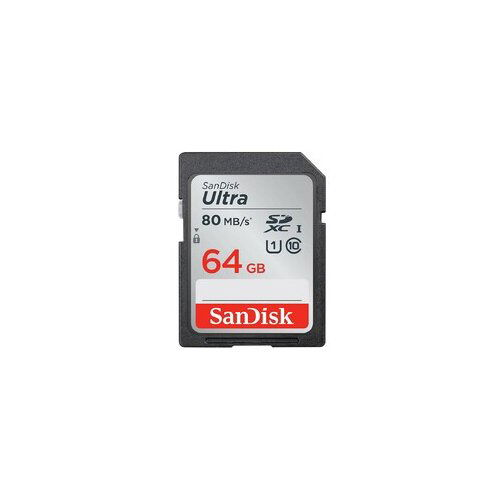 San Disk SANDISK SDXC 64GB Ultra 80MB/s Class 10 UHS-I Slike