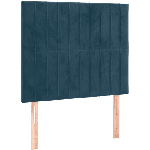 Box spring krevet s madracem tamnoplavi 120 x 200 cm bar&amp;scaron;unasti Slike