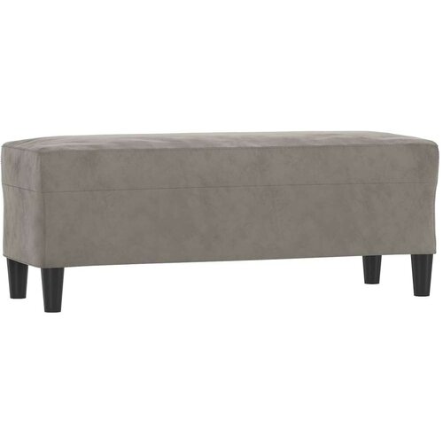  Klupa svjetlosiva 100 x 35 x 41 cm bar&amp;scaron;unasti Slike