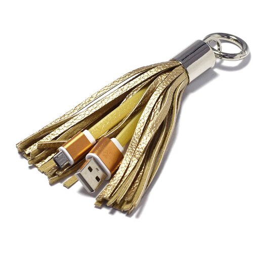  Kabel sa priveskom Micro USB zlatni. Cene