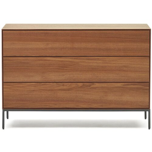 Kave Home Niska komoda u dekoru oraha u prirodnoj boji 110x75 cm Vedrana &amp;ndash; Slike