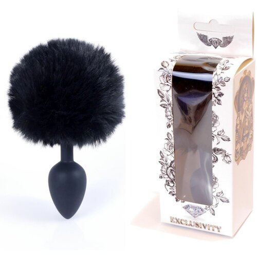  jewellery silicon plug - tail - black    64 00100 Cene