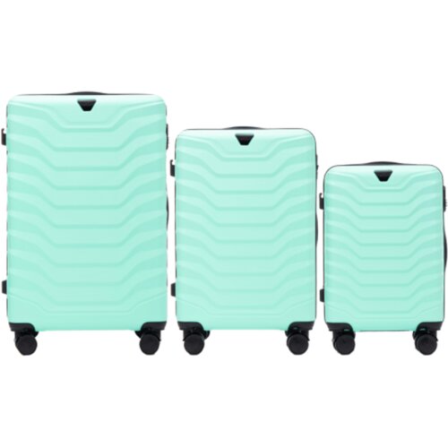 WINGS set od tri kofera od ABS materijala veličine V M S svijetlo zeleni Cijene
