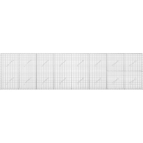  Gabion s 5 mm žicom i mrežom 5x5 cm 400x10x100 cm Slike