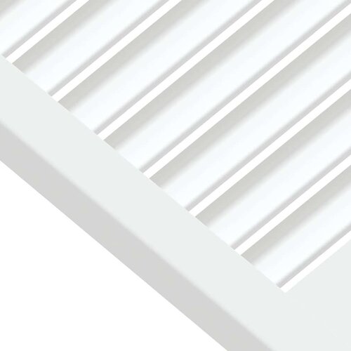  Vrata za omarico z letvicami 2 kosa bela 61,5x39,4 cm borovina, (21412640) Slike