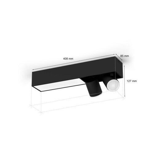Philips LED RGBW prigu&amp;scaron;iva spot svetiljka Hue CENTRIS 2xGU10/4,2W + LED/11W Slike