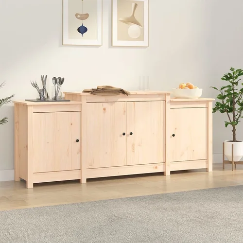 vidaXL Komoda 164x37x68 cm trdna borovina