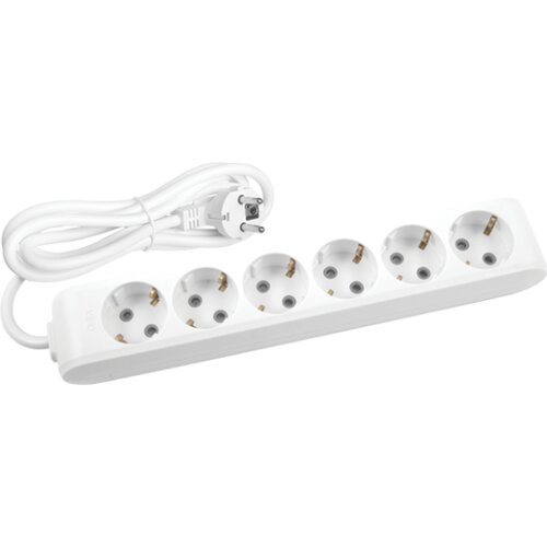 Panasonic Priklj.prenosna bela &scaron;estostruka 6Mx3m 3x1,5mm2 16A 250V WLTB0463-2WH EU4 X-tendia Cene