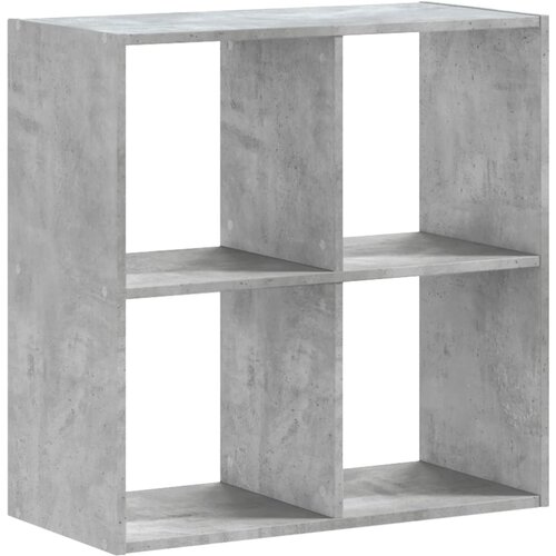 Maison Chic Knjižna omara - Knjižni regal betonsko siva 68,5x32x68,5 cm inženirski les, (21725560) Slike