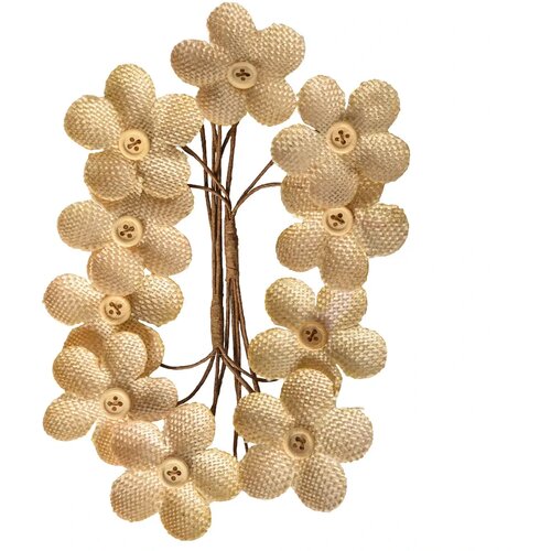 Junior Crafty natur, kraft cvetići, platneni, miks, 10K Cene