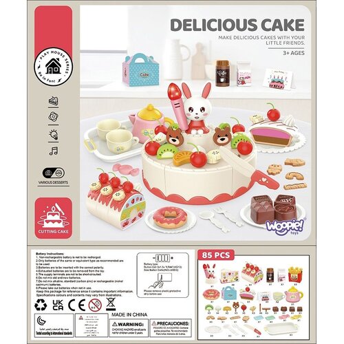 Woopie slastičarna rezanje rođendanske torte + set za čaj 85 kom. Slike