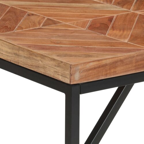  Blagovaonski stol 140 x 70 x 76 cm masivno drvo bagrema i manga Slike