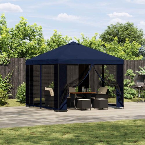 Gazebo 3 x 3 m Plava Poliester i čelik 190 gsm Cene