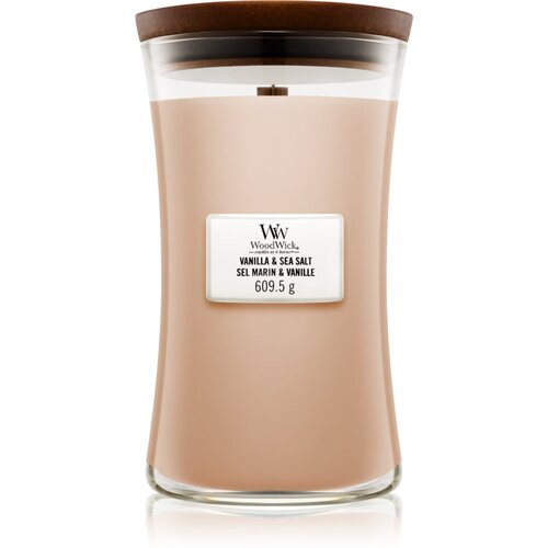 WoodWick Vanilla & Sea Salt dišeča svečka 610 g unisex Cene